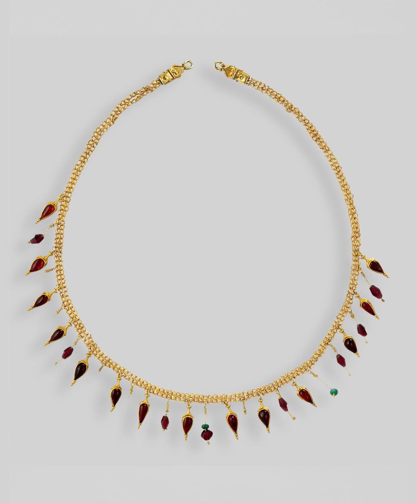 Necklace from Sokolova Mogila, the 1st century burial of Sarmatian priestess